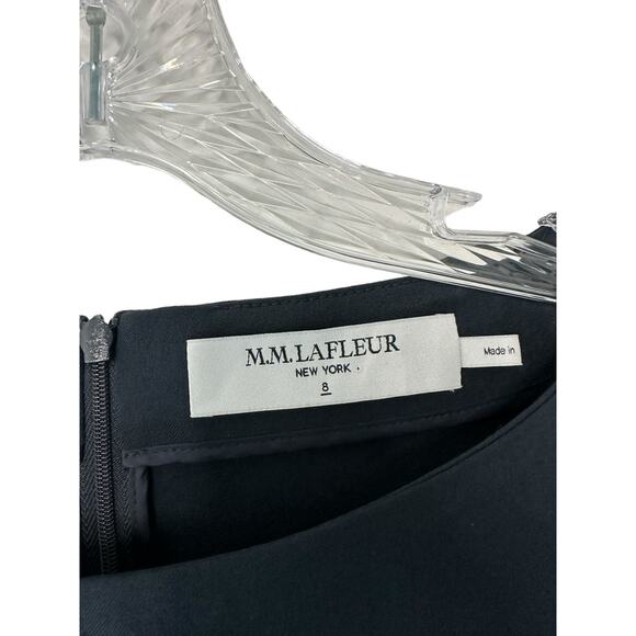 MM Lafleur The Novara Sheath Dress Navy Career Office Work Business Size 8 - Picture 3 of 13